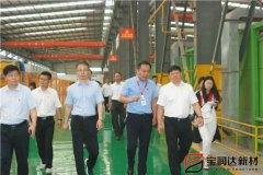 寶豐縣縣委書記、縣長許紅兵率考察團蒞臨寶潤達參觀調研